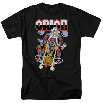 Black men's regular fit t-shirt with DC Comics Orion graphic