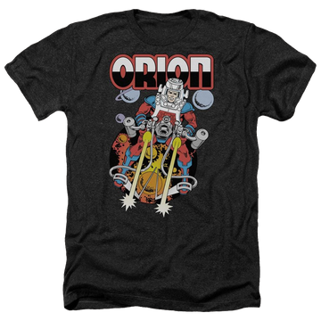 Charcoal men's heather t-shirt with DC Comics Orion graphic