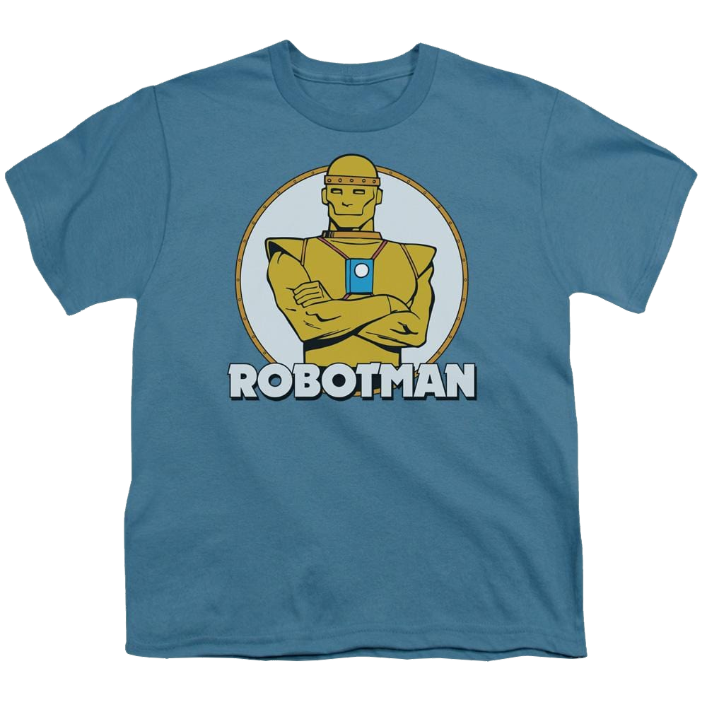 More Dc Characters Robotman - Youth T-Shirt Youth T-Shirt (Ages 8-12) DC Comics