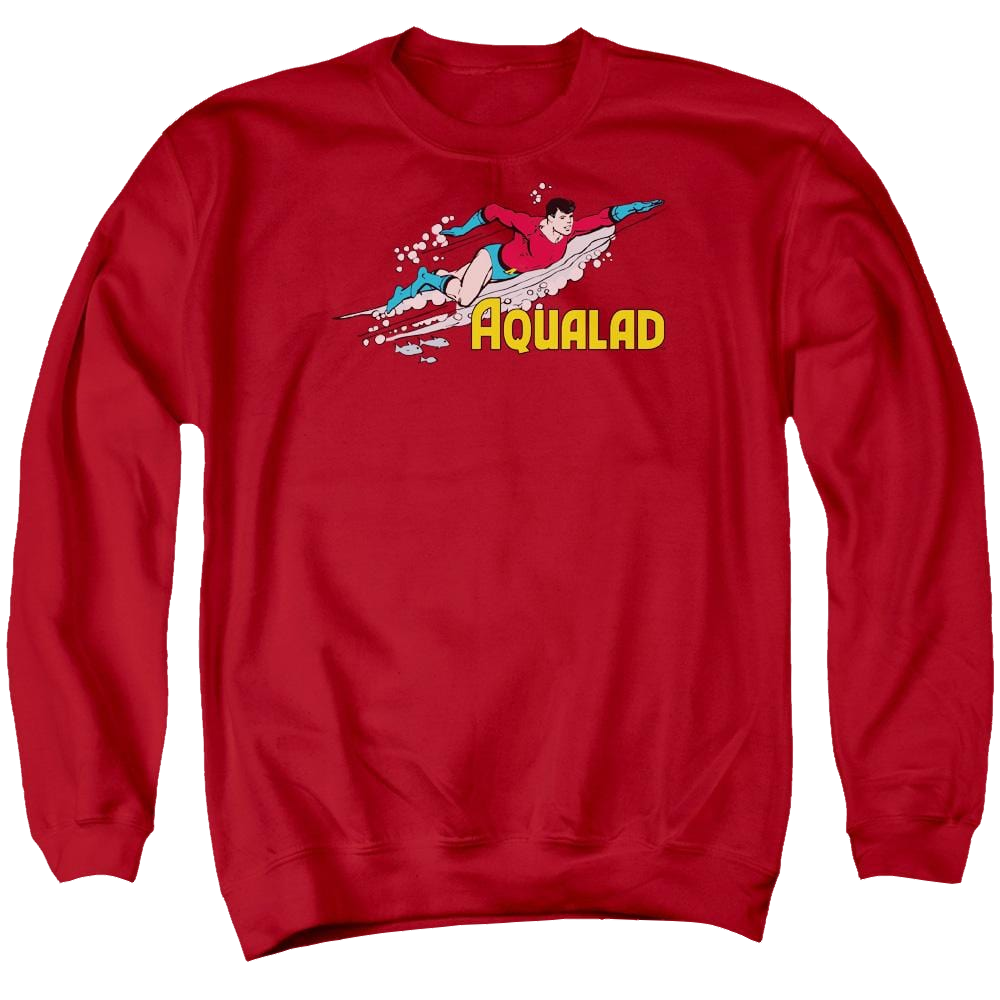 DC Comics Aqualad - Men's Crewneck Sweatshirt Men's Crewneck Sweatshirt DC Comics