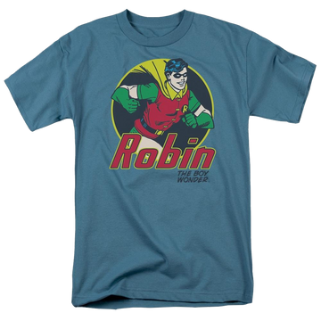 Slate men's regular fit t-shirt with Batman DC Comics The Boy Wonder graphic