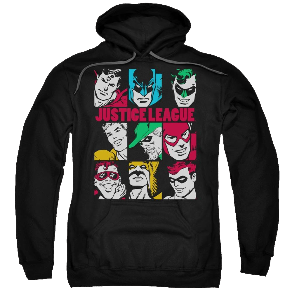 DC Comics Nine Blocks Of Justice - Pullover Hoodie Pullover Hoodie Justice League