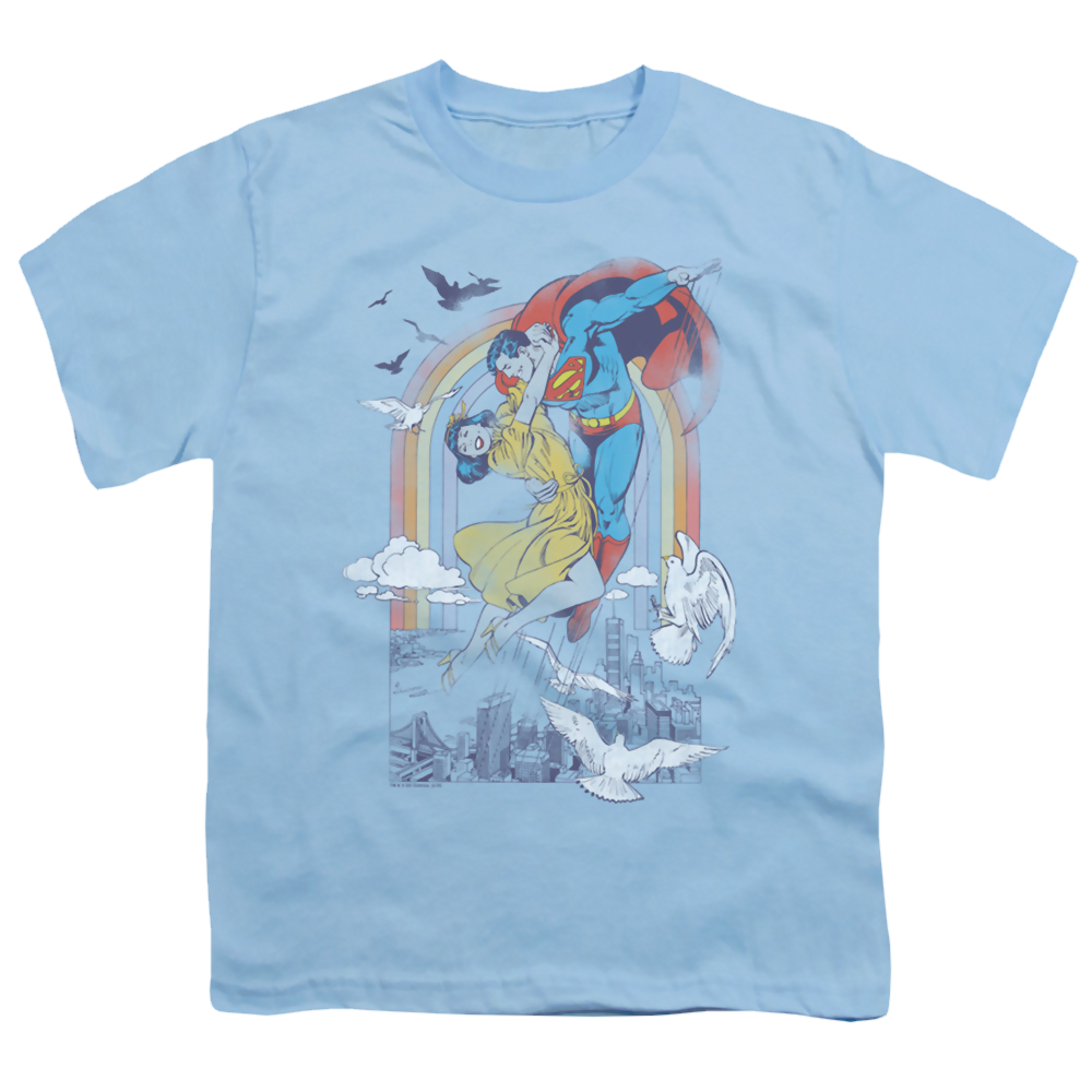 Superman Rainbow Love - Youth T-Shirt Youth T-Shirt (Ages 8-12) Superman