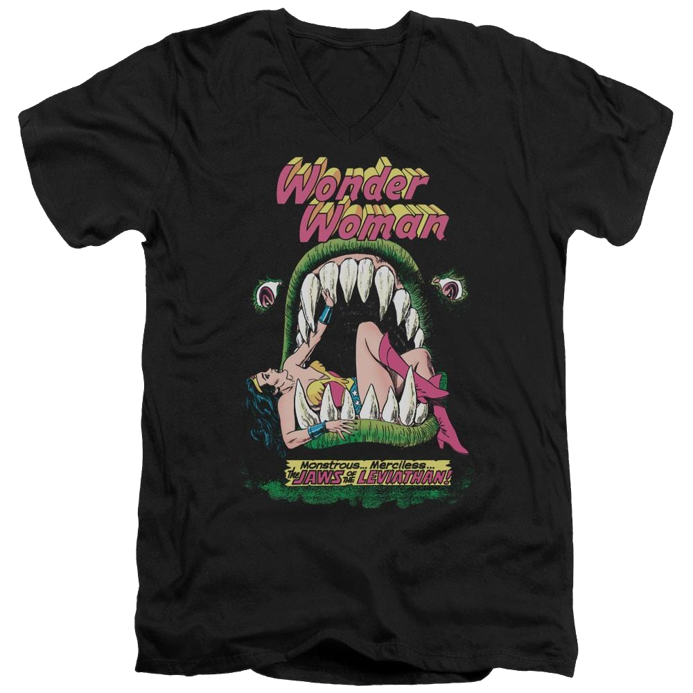 DC Comics Jaws - Men's V-Neck T-Shirt Men's V-Neck T-Shirt Wonder Woman