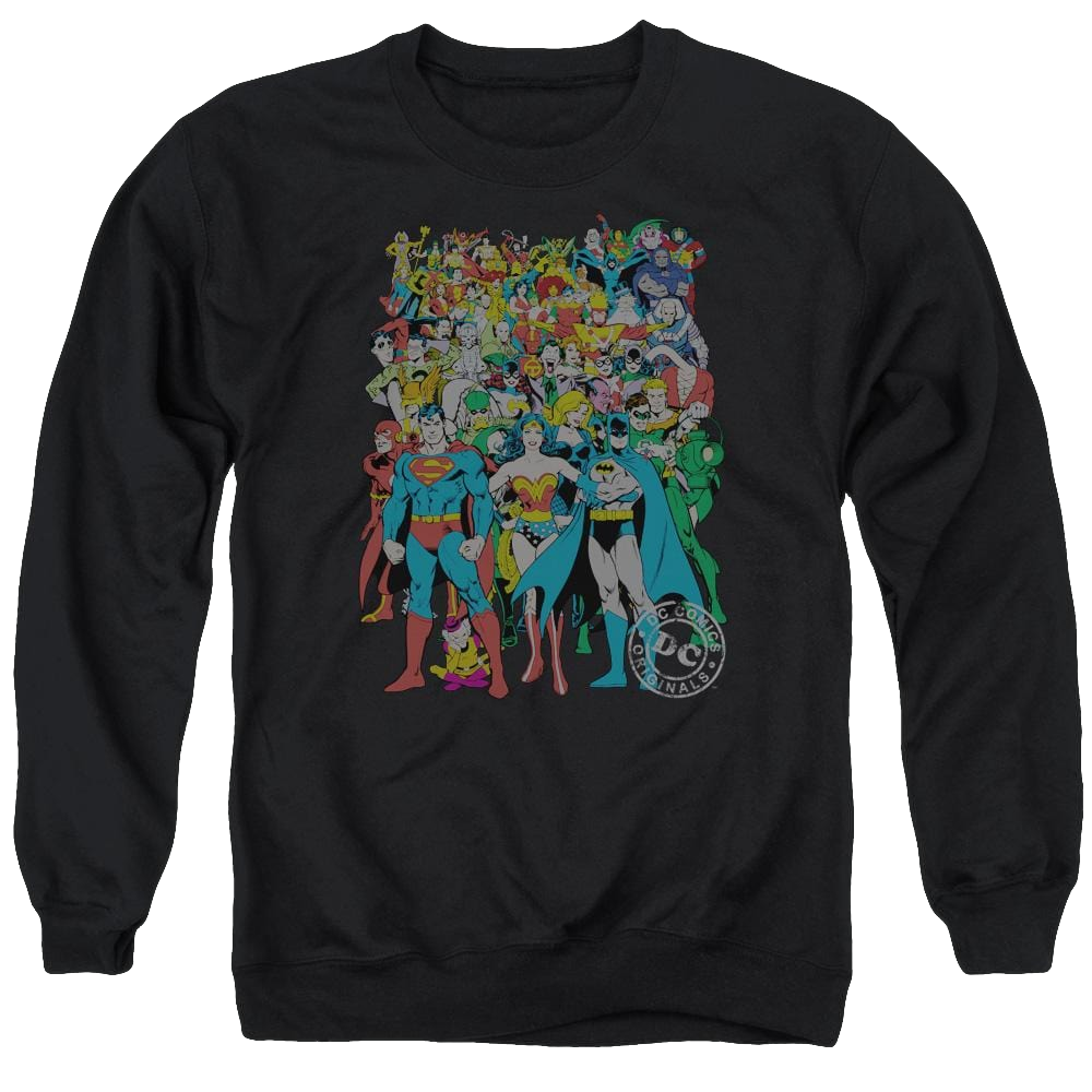 DC Comics Original Universe - Men's Crewneck Sweatshirt Men's Crewneck Sweatshirt Justice League