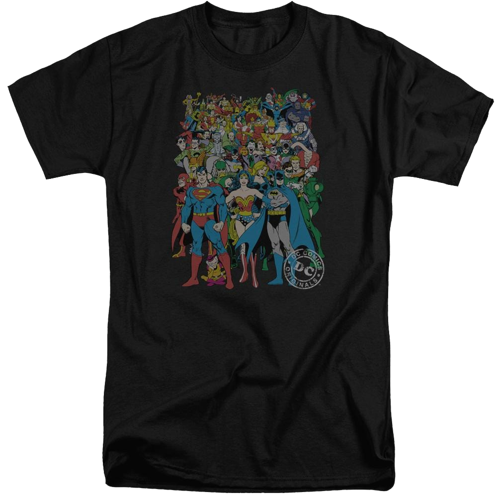 DC Comics Original Universe - Men's Tall Fit T-Shirt Men's Tall Fit T-Shirt Justice League
