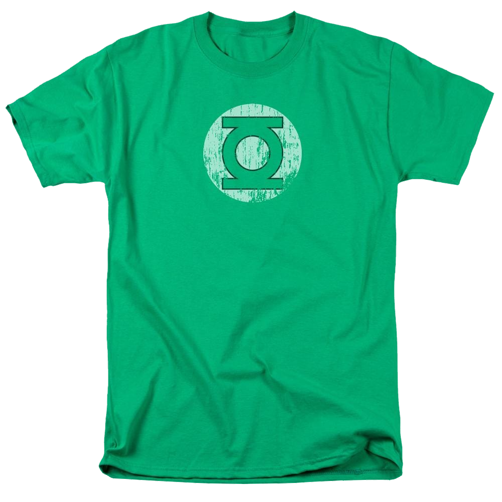 DC Comics Distressed Lantern Logo - Men's Regular Fit T-Shirt Men's Regular Fit T-Shirt Green Lantern