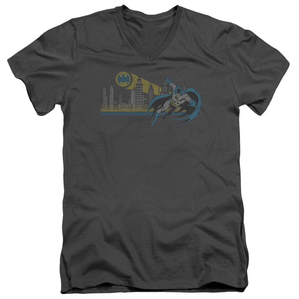 DC Comics Gotham Retro - Men's V-Neck T-Shirt Men's V-Neck T-Shirt Batman