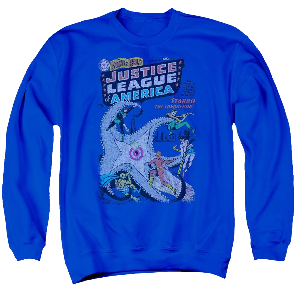 DC Comics No 28 - Men's Crewneck Sweatshirt Men's Crewneck Sweatshirt Justice League