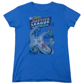 Royal women's t-shirt with Justice League DC Comics No 28 graphic