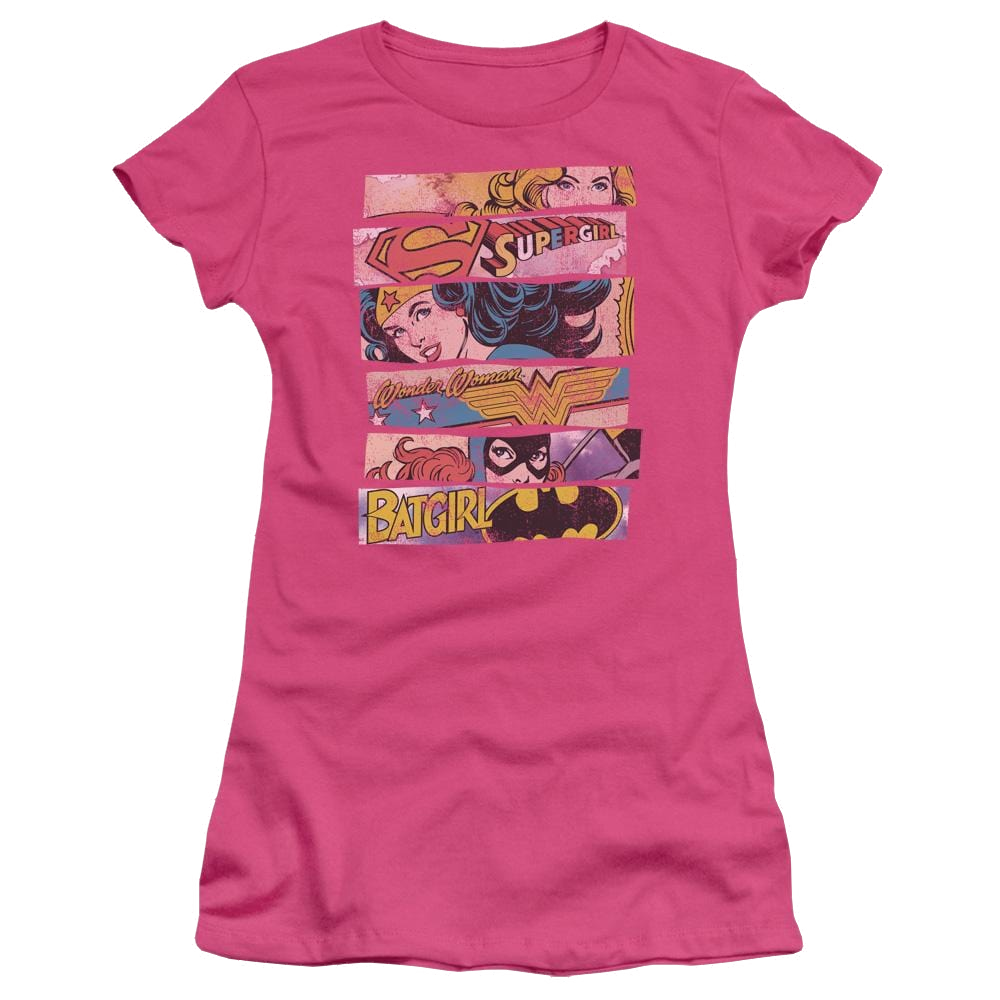 DC Comics Three Of A Kind - Juniors T-Shirt Juniors T-Shirt Justice League