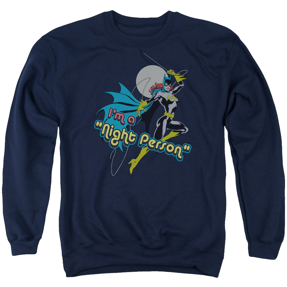 Batgirl Night Person - Men's Crewneck Sweatshirt Men's Crewneck Sweatshirt Batman