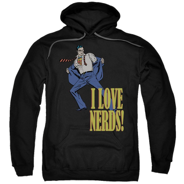 DC Comics I Love Nerds - Pullover Hoodie Pullover Hoodie Superman