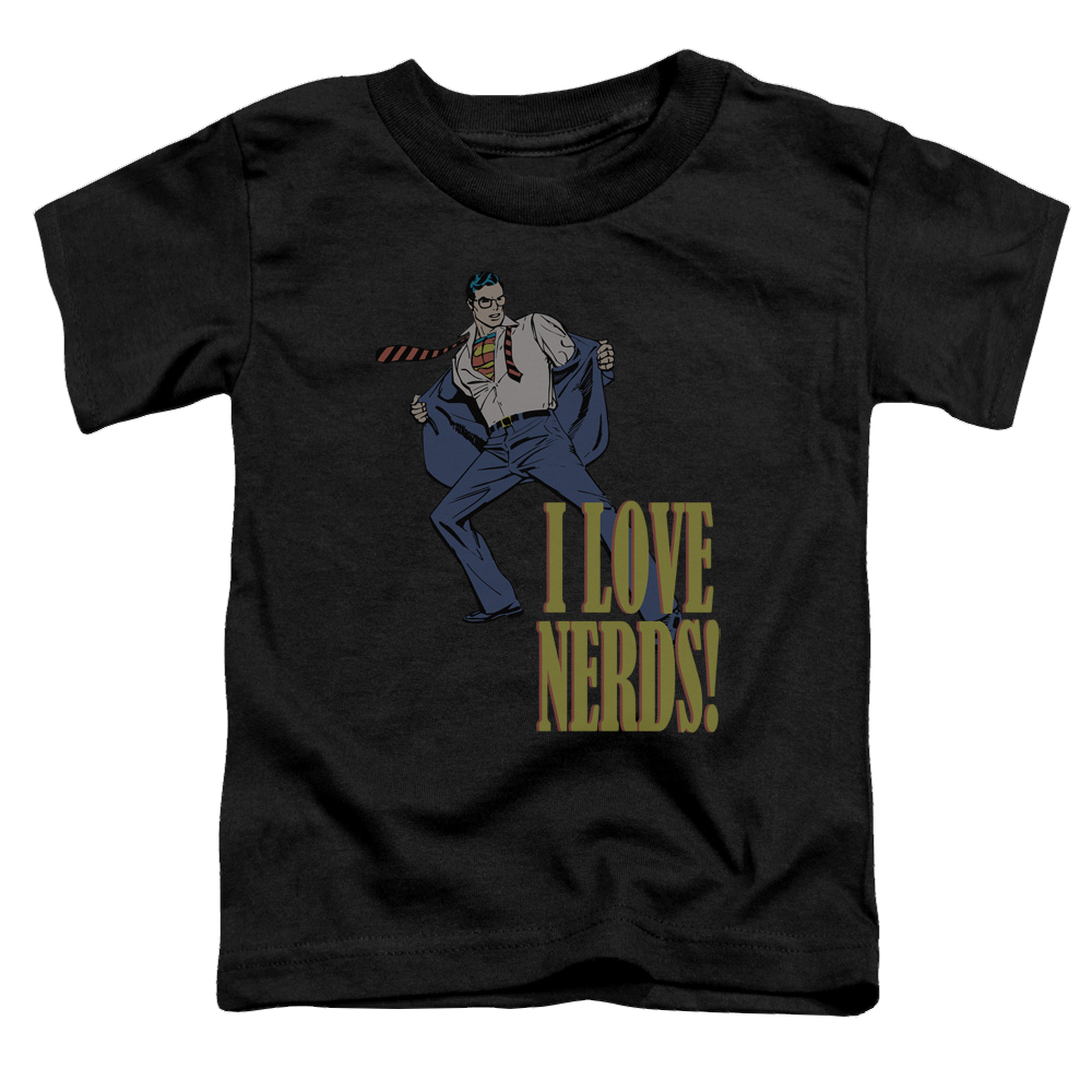 Superman I Love Nerds - Toddler T-Shirt Toddler T-Shirt Superman