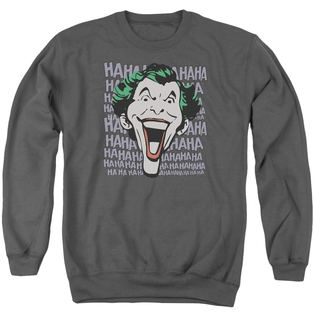 DC Comics Dastardly Merriment - Men's Crewneck Sweatshirt Men's Crewneck Sweatshirt Joker