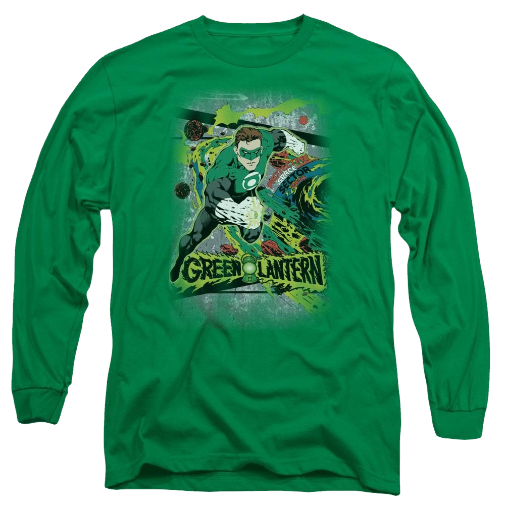 DC Comics Space Sector 2814 - Men's Long Sleeve T-Shirt Men's Long Sleeve T-Shirt Green Lantern