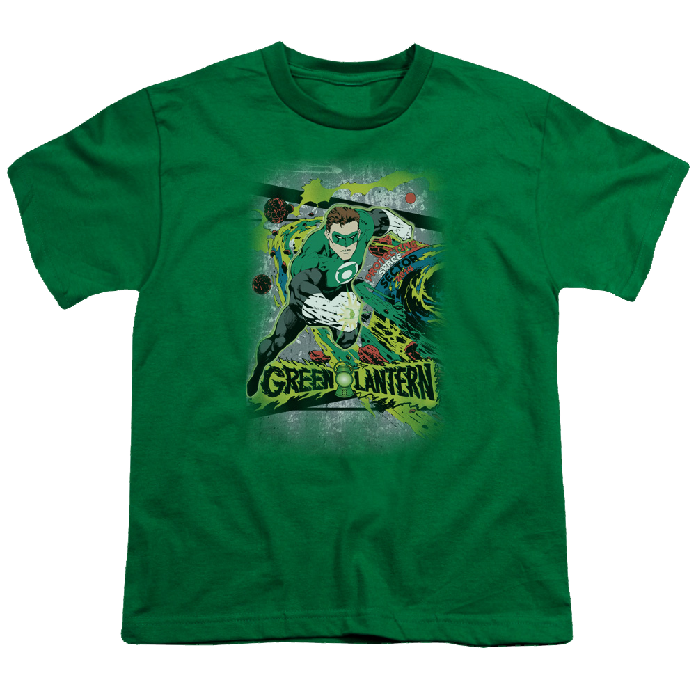Green Lantern Space Sector 2814 - Youth T-Shirt Youth T-Shirt (Ages 8-12) Green Lantern