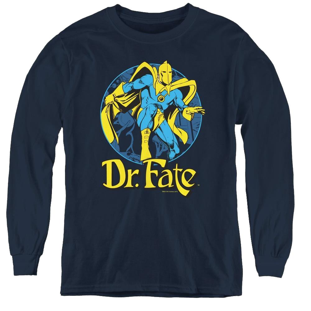 Dr. Fate Dr Fate Ankh - Youth Long Sleeve T-Shirt Youth Long Sleeve T-Shirt Dr. Fate