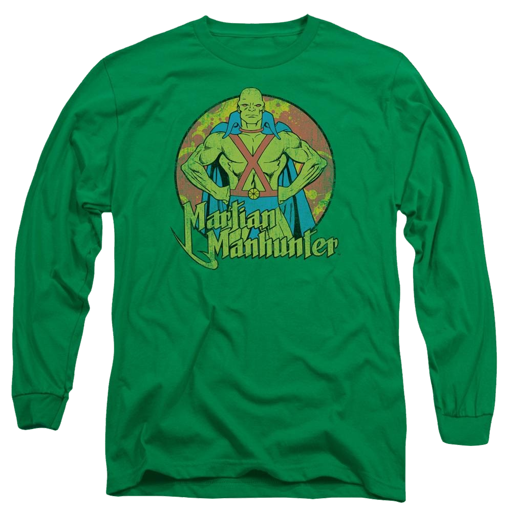 DC Comics Martian Manhunter - Men's Long Sleeve T-Shirt Men's Long Sleeve T-Shirt Martian Manhunter