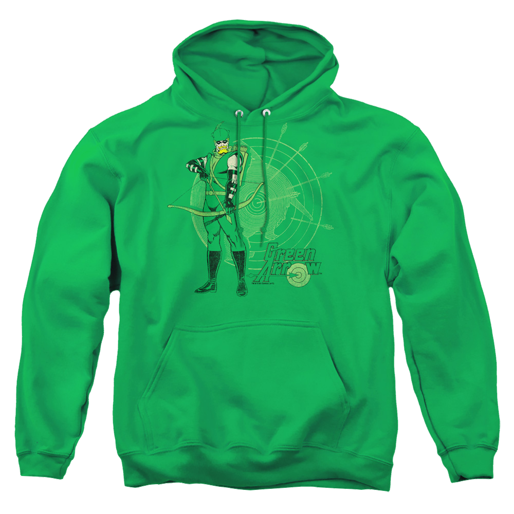 Green Arrow Arrow Target - Pullover Hoodie Pullover Hoodie Green Arrow
