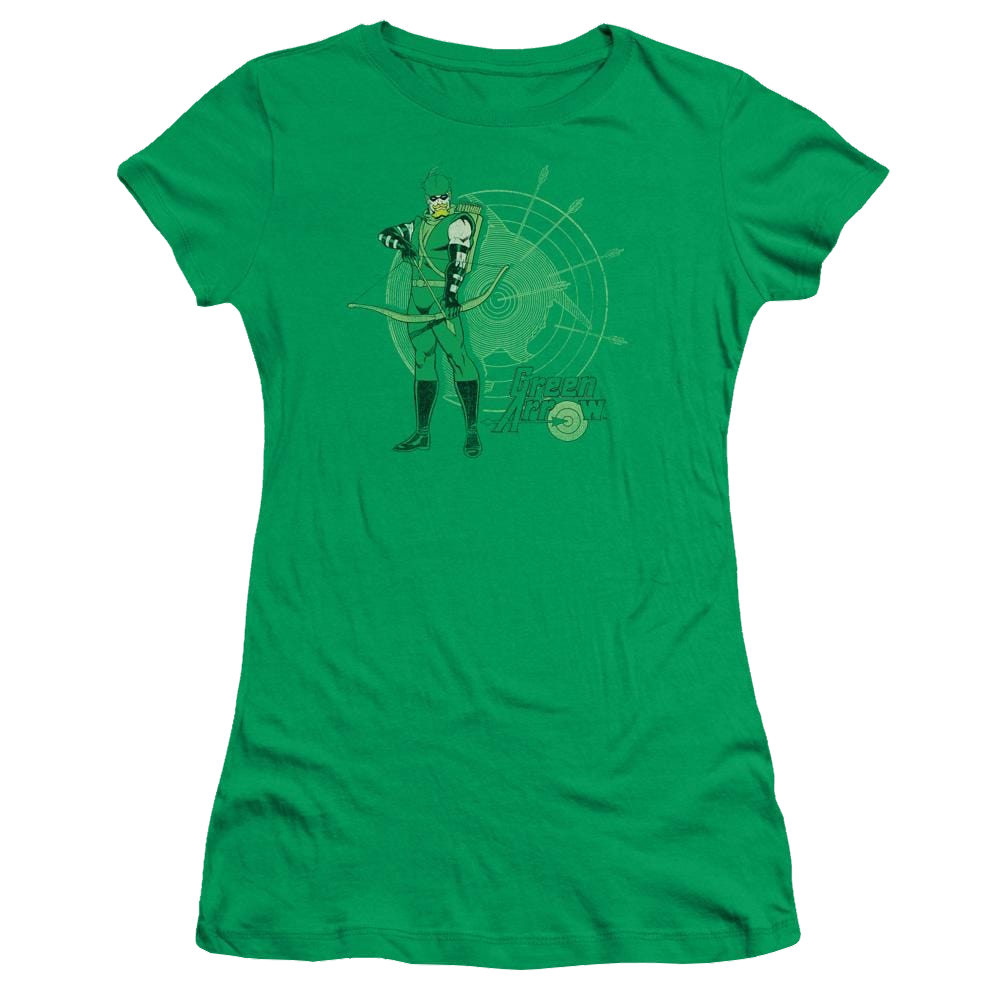 DC Comics Arrow Target - Juniors T-Shirt Juniors T-Shirt Green Arrow