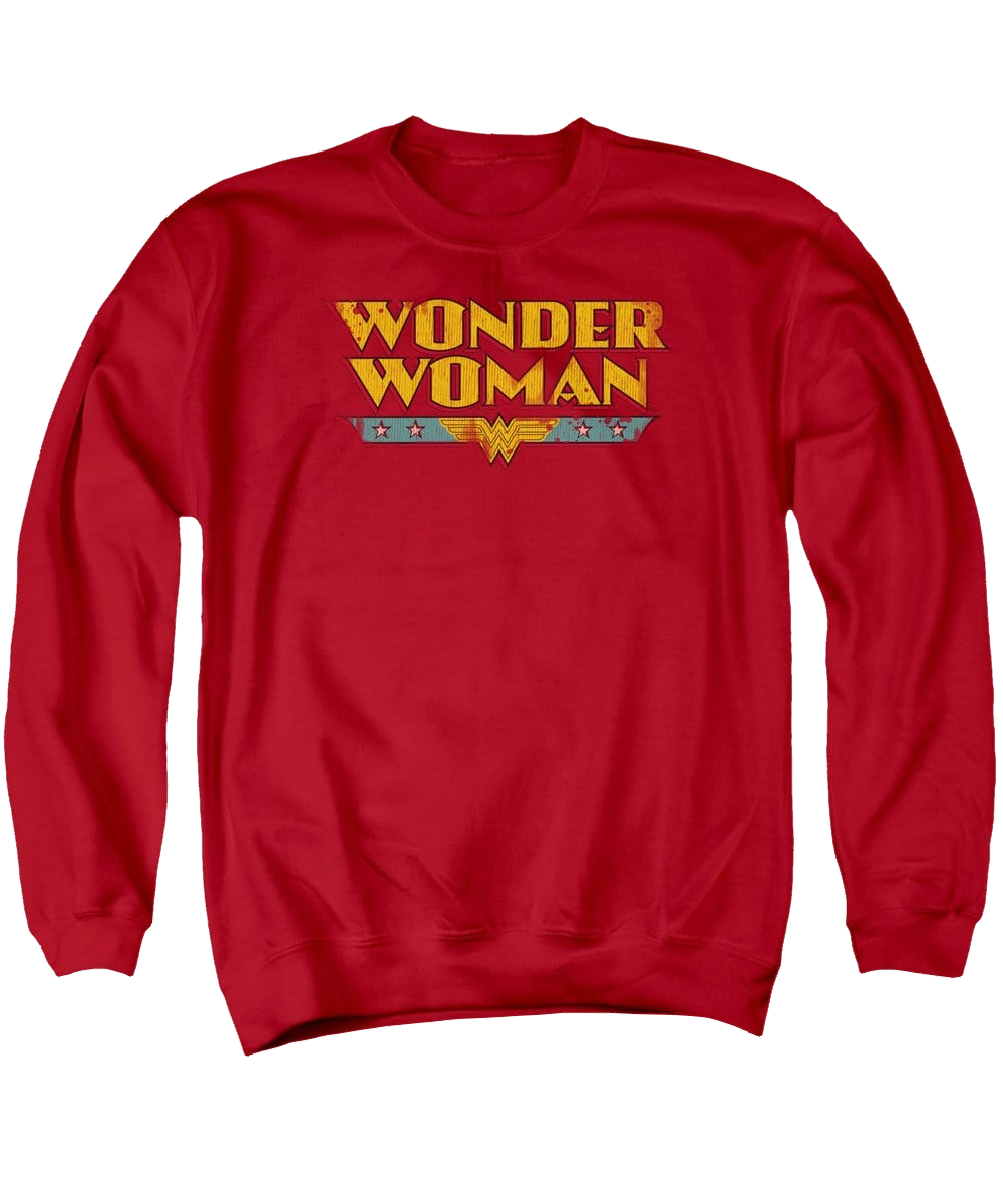 DC Comics Wonder Woman Logo - Men's Crewneck Sweatshirt Men's Crewneck Sweatshirt Wonder Woman