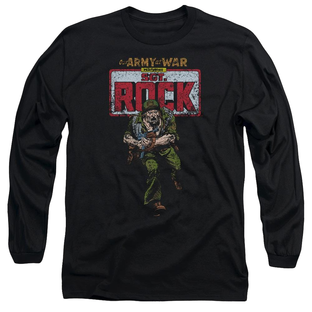 DC Comics Sgt Rock - Men's Long Sleeve T-Shirt Men's Long Sleeve T-Shirt DC Comics
