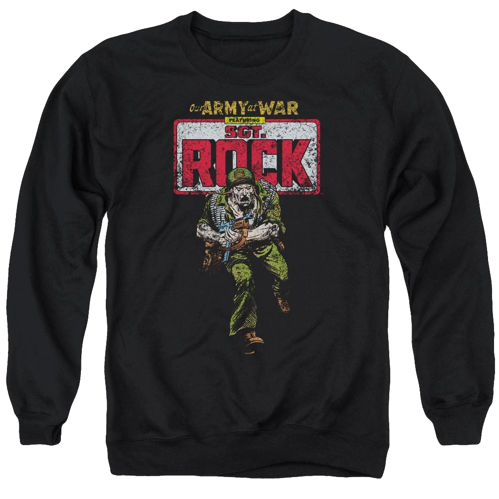 DC Comics Sgt Rock - Men's Crewneck Sweatshirt Men's Crewneck Sweatshirt DC Comics