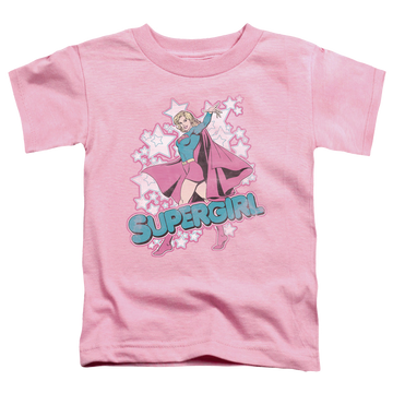 Pink toddler t-shirt with Superman Supergirl Im Supergirl graphic