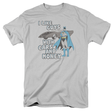 Silver men's regular fit t-shirt with Dc Batman Favorite Things graphic