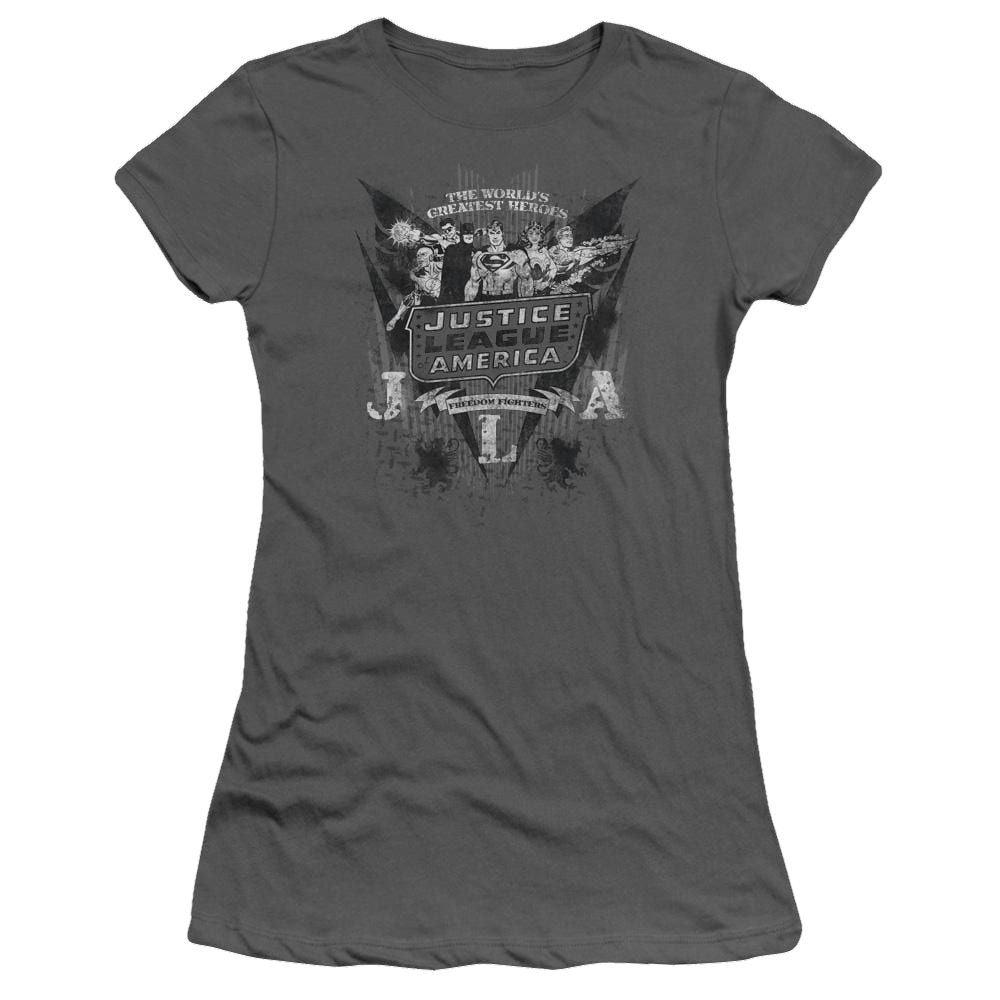DC Comics Greatest Heroes - Juniors T-Shirt Juniors T-Shirt Justice League