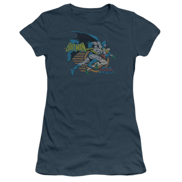 Indigo juniors t-shirt with Batman DC Comics Duo graphic