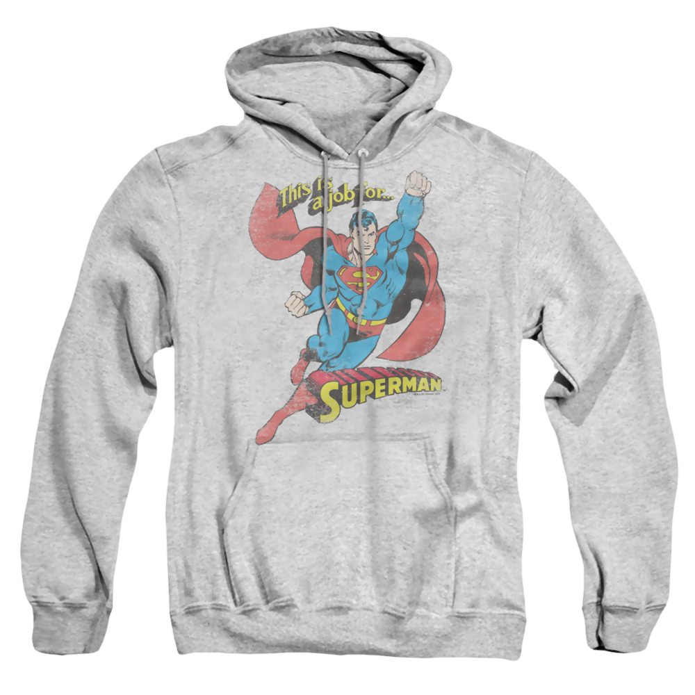 Superman On The Job - Pullover Hoodie Pullover Hoodie Superman