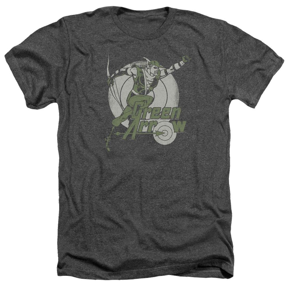DC Comics Right On Target - Men's Heather T-Shirt Men's Heather T-Shirt Green Arrow