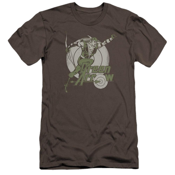DC Comics Right On Target - Men's Premium Slim Fit T-Shirt Men's Premium Slim Fit T-Shirt Green Arrow