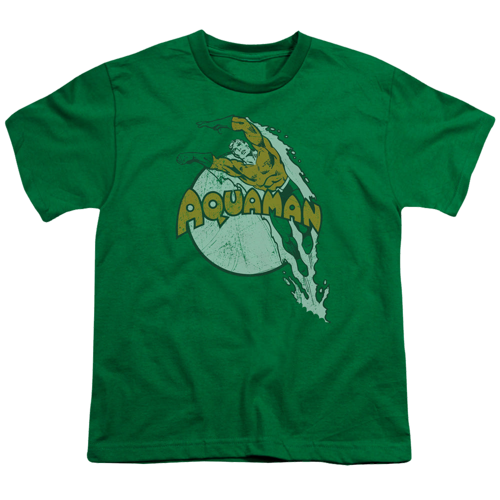 Aquaman Splash - Youth T-Shirt Youth T-Shirt (Ages 8-12) Aquaman