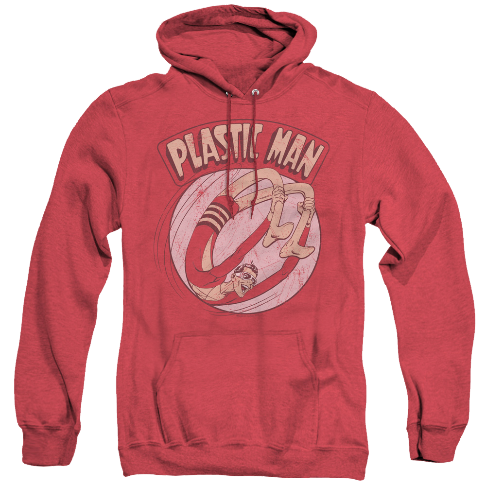 Plastic Man Bounce - Heather Pullover Hoodie Heather Pullover Hoodie Plastic Man