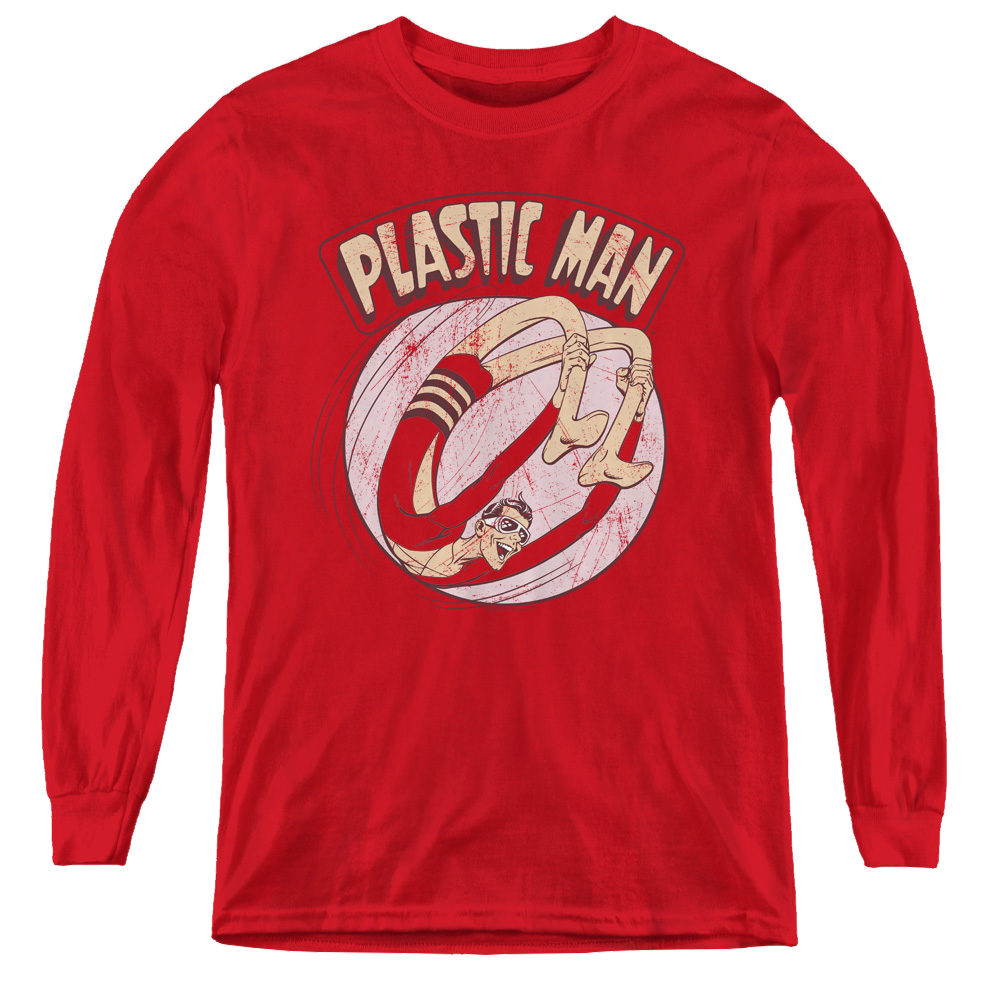 Plastic Man Bounce - Youth Long Sleeve T-Shirt Youth Long Sleeve T-Shirt Plastic Man