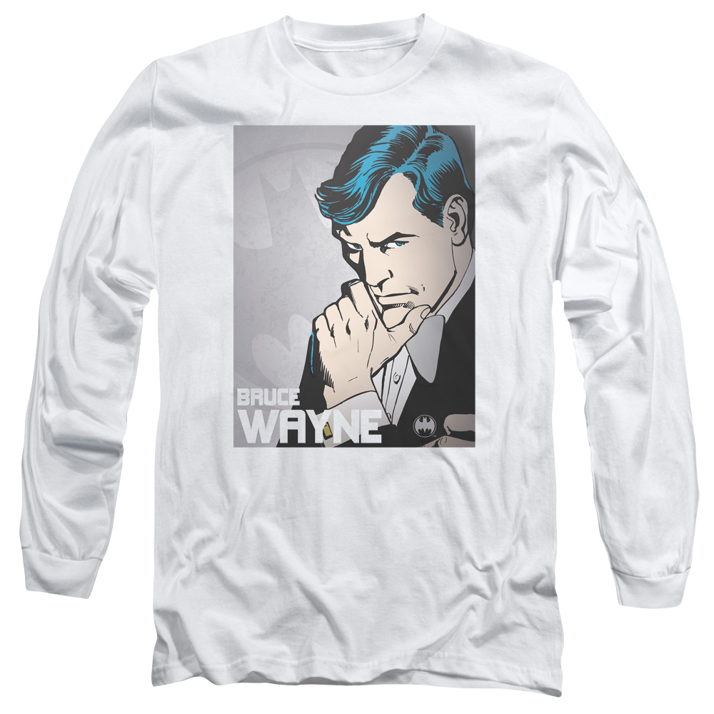 DC Comics Bruce Wayne - Men's Long Sleeve T-Shirt Men's Long Sleeve T-Shirt Batman