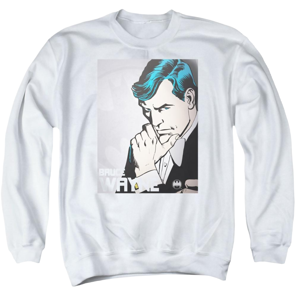 DC Comics Bruce Wayne - Men's Crewneck Sweatshirt Men's Crewneck Sweatshirt Batman