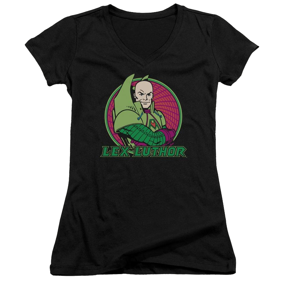 DC Comics Lex Luthor - Juniors V-Neck T-Shirt Juniors V-Neck T-Shirt DC Comics