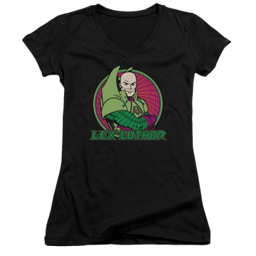 DC Comics Lex Luthor - Juniors V-Neck T-Shirt Juniors V-Neck T-Shirt DC Comics