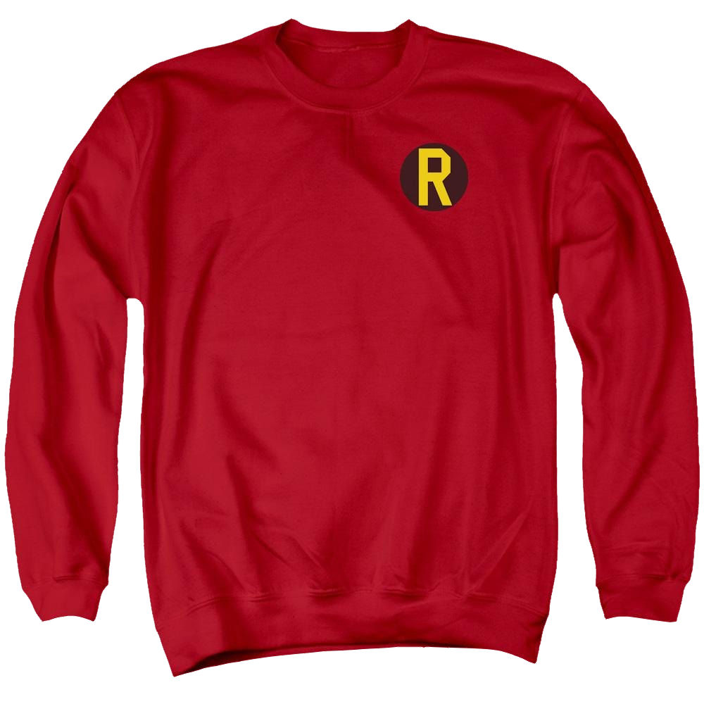 DC Comics Robin Logo - Men's Crewneck Sweatshirt Men's Crewneck Sweatshirt Batman