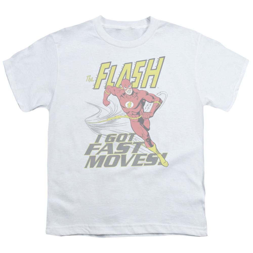 Flash, The Fast Moves - Youth T-Shirt Youth T-Shirt (Ages 8-12) The Flash