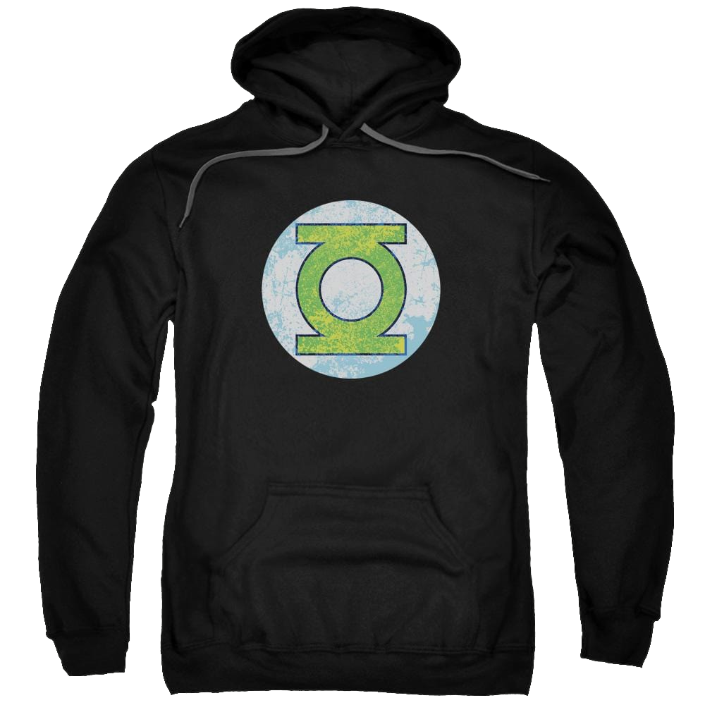 DC Comics Gl Neon Distress Logo - Pullover Hoodie Pullover Hoodie Green Lantern
