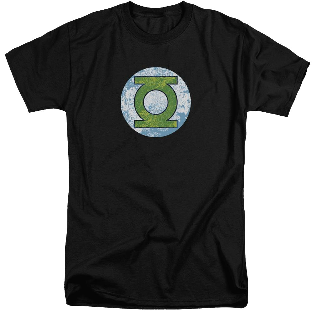 DC Comics Gl Neon Distress Logo - Men's Tall Fit T-Shirt Men's Tall Fit T-Shirt Green Lantern