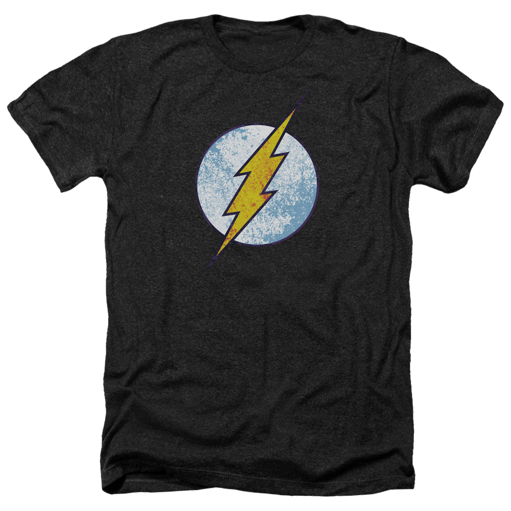 Flash, The Flash Neon Distress Logo - Men's Heather T-Shirt Men's Heather T-Shirt The Flash