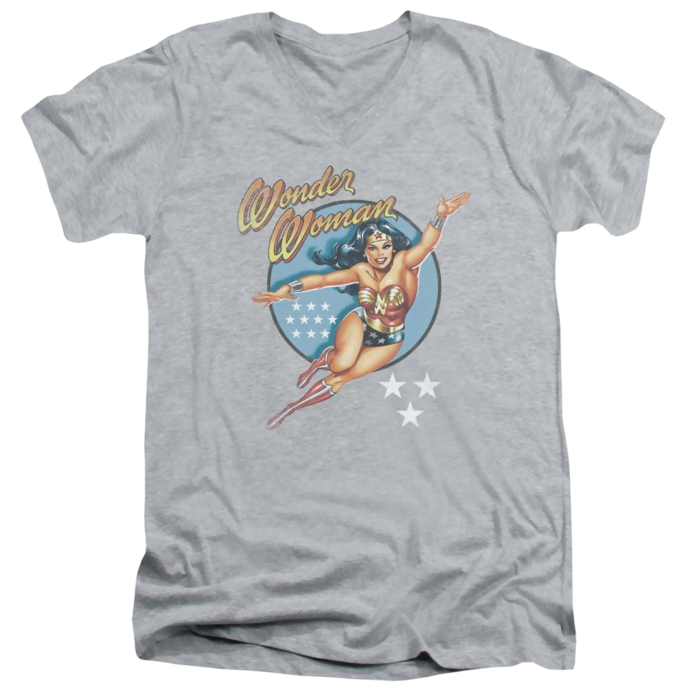 DC Comics Wonder Woman Vintage Men s V Neck T Shirt