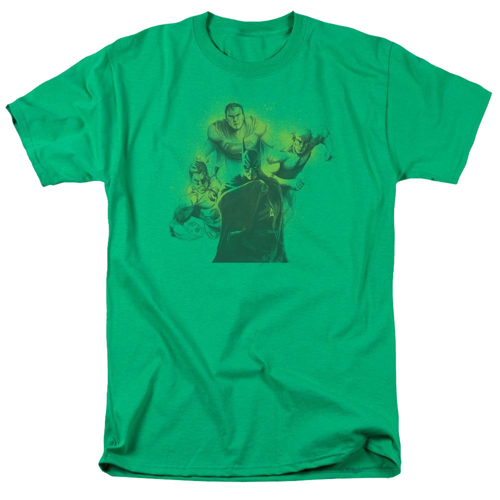 DC Comics Spray Sketch League - Men's Regular Fit T-Shirt Men's Regular Fit T-Shirt Justice League