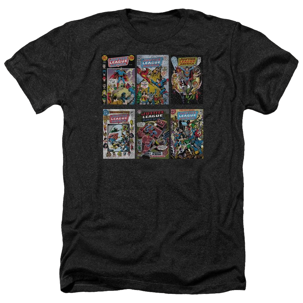 DC Comics Dco Covers - Men's Heather T-Shirt Men's Heather T-Shirt Justice League